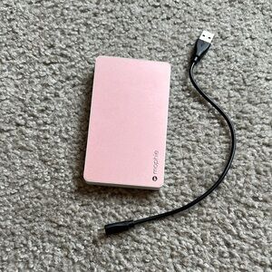 Mophie Pink Portable Charger.